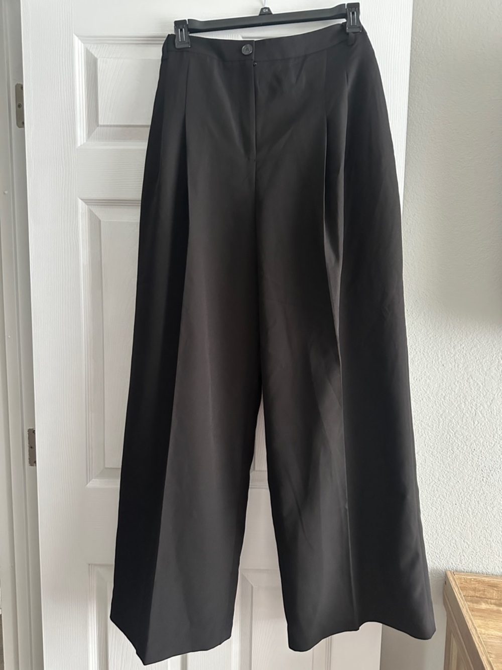 DKNY Black Wide-Leg Women's Trousers